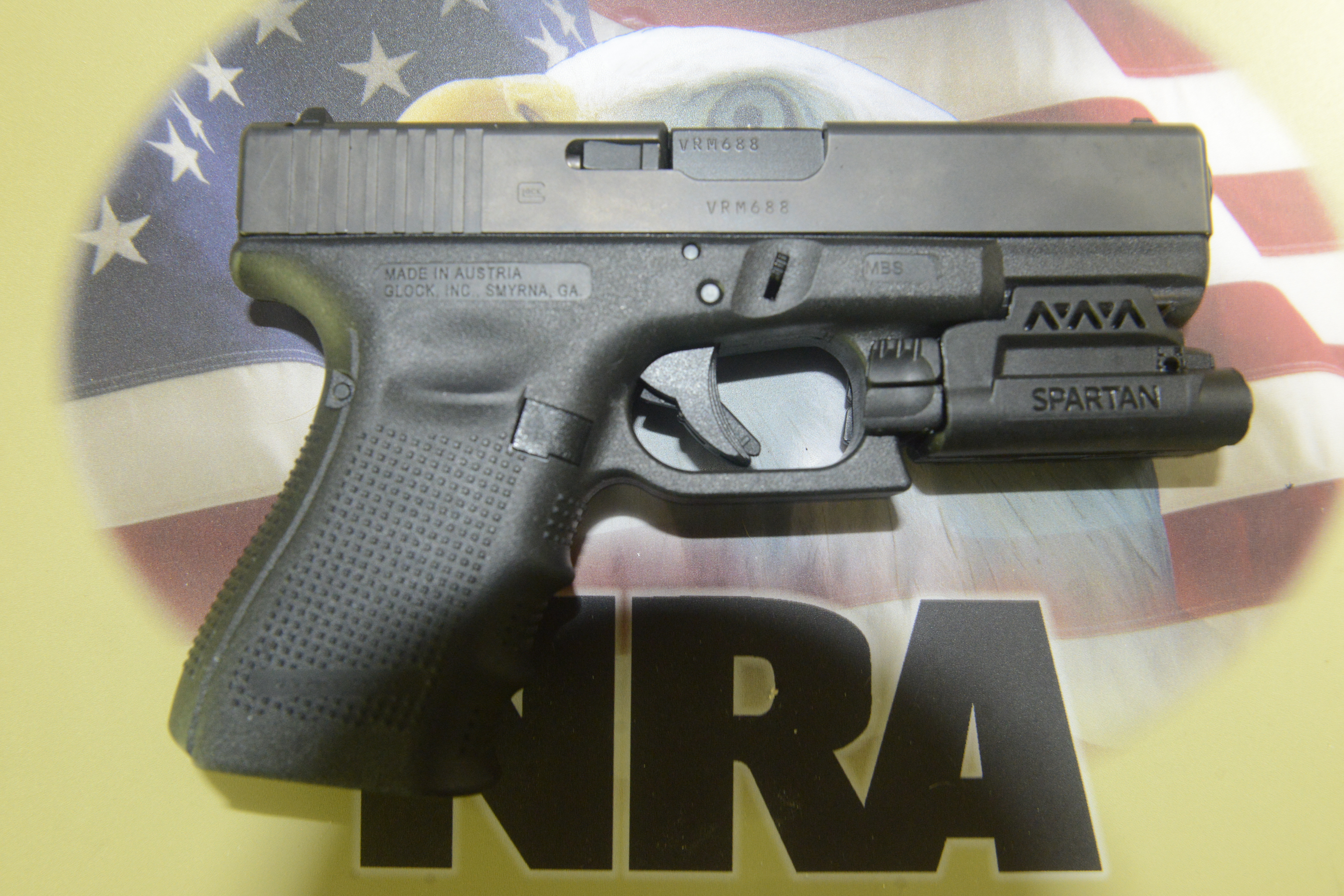 Glock Model 19 with laser and light